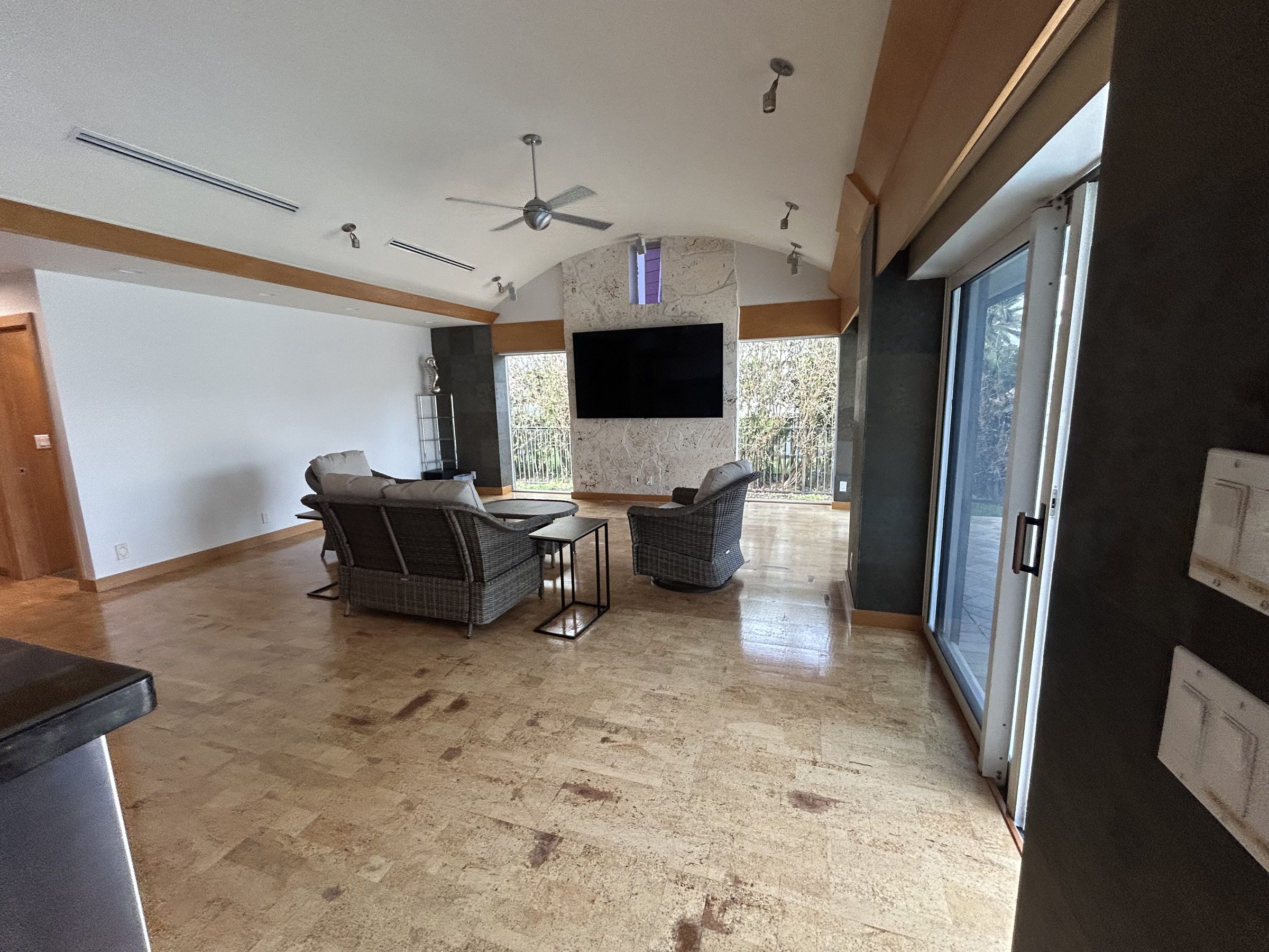 Florida residence — family room before